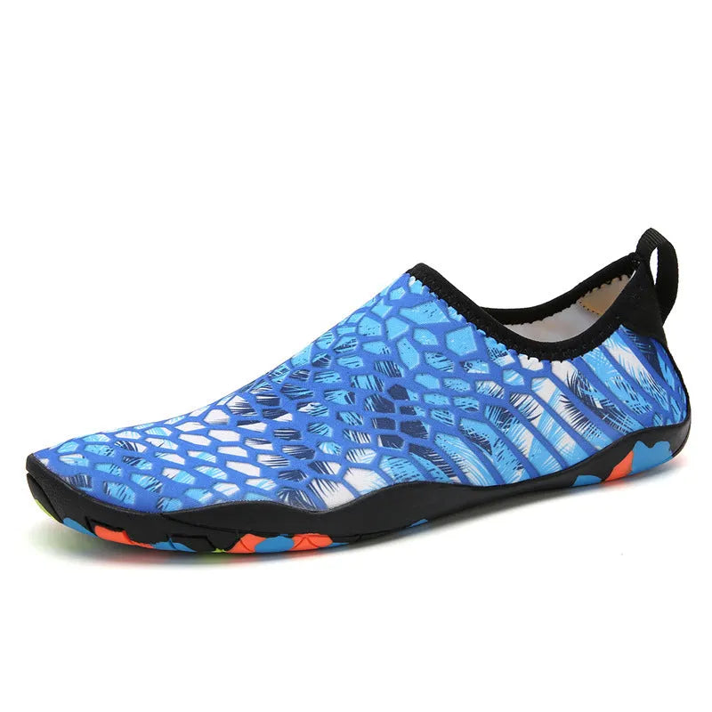 Lycra beach wading shoes in multiple colours with EVA midsoles for swimming and water activities