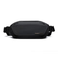 Black men's Oxford cloth messenger bag with one-shoulder riding design for daily use