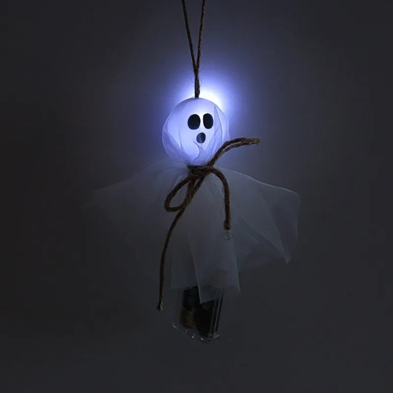Halloween ghost LED lantern chain with multi-colour lights for party venue decoration