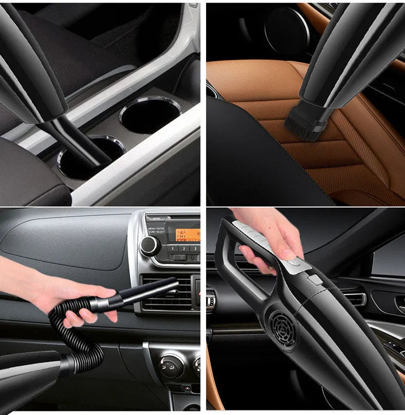 Hypa eighth generation car vacuum cleaner in black with cigarette lighter power cord