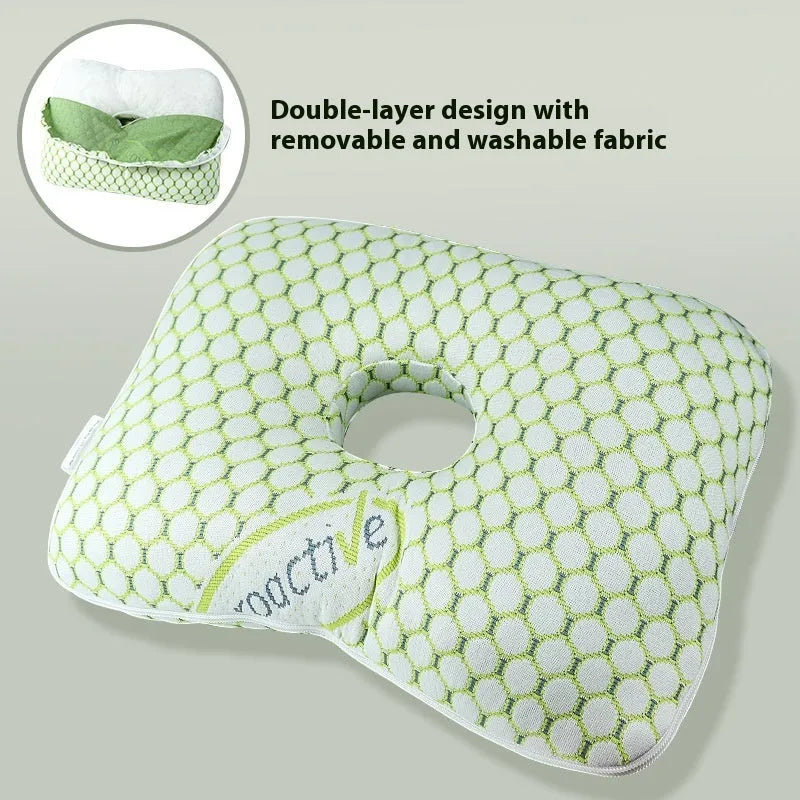 Beauty salon single hole ear pillow with detachable cover in new Chinese style