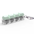 4-key mechanical keyboard switch tester with transparent bottom shell and 2.5m cable