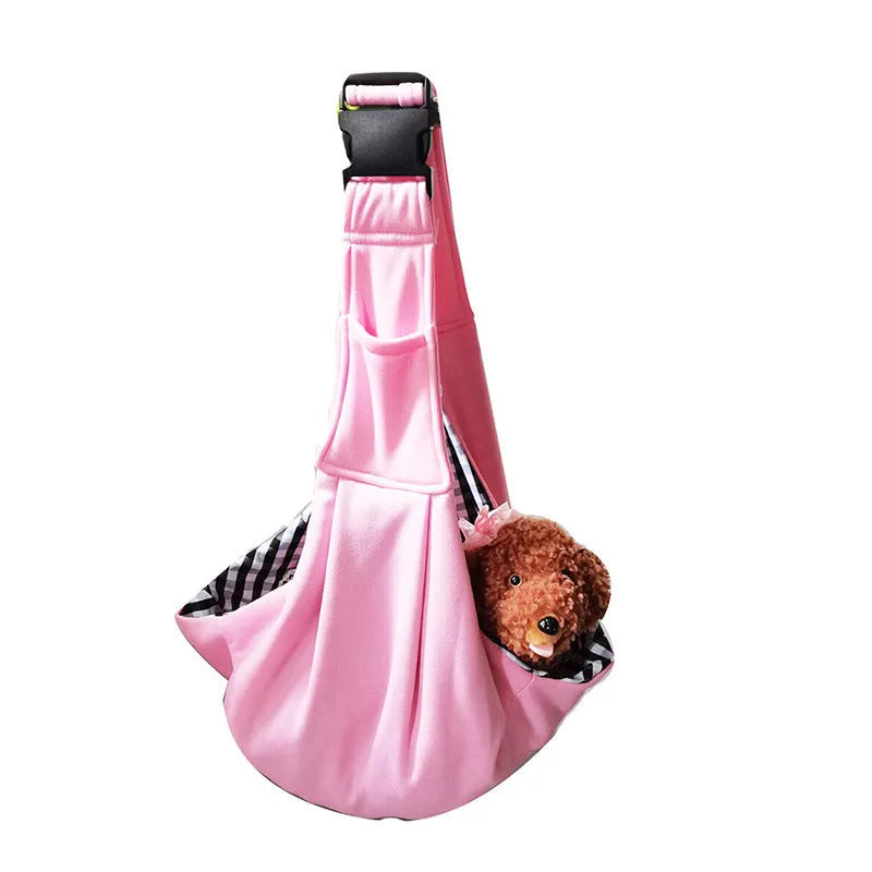 Cat carrier backpack with mesh panels showing large capacity folding design for pet transport