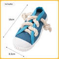 Dog sound slippers toy in plastic with self-hi feature for chewing and bending actions