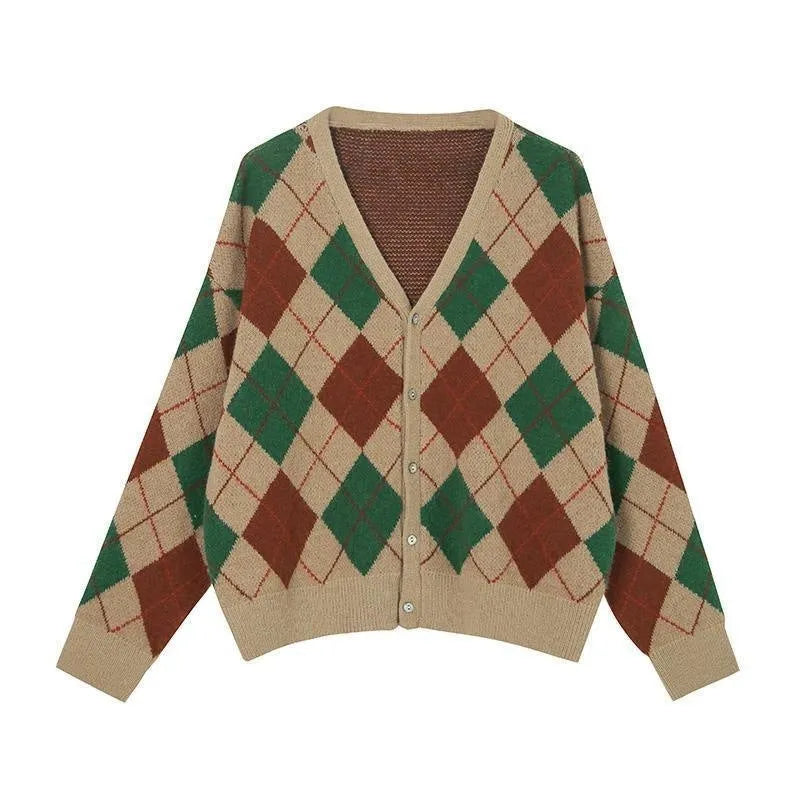 Casual acrylic knitted cardigan in multiple macaron colours with regular sleeves