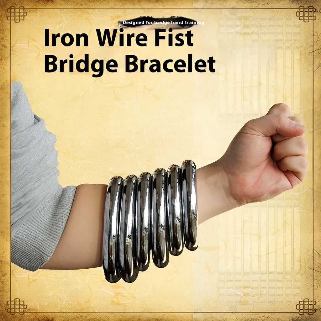 Wing Chun carbon steel training ring for martial arts forearm strength