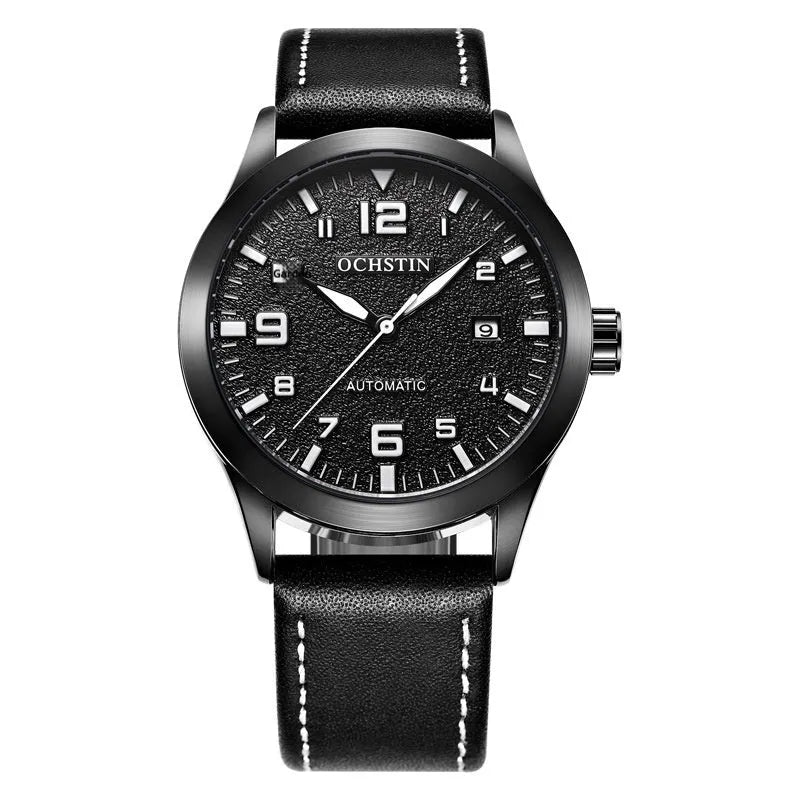 Men's retro automatic mechanical watch with business styling and multiple colour options