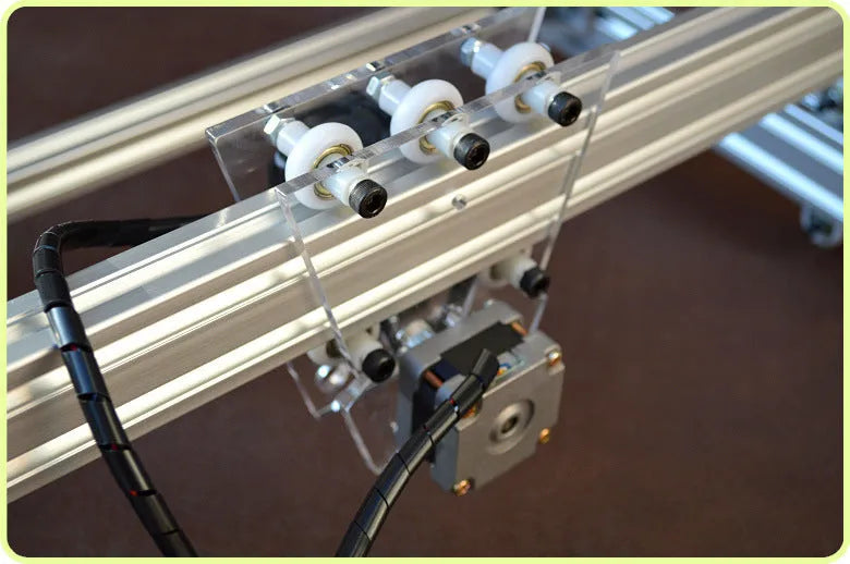 Miniature laser engraving machine with 3000mW output and 400x300mm base dimensions