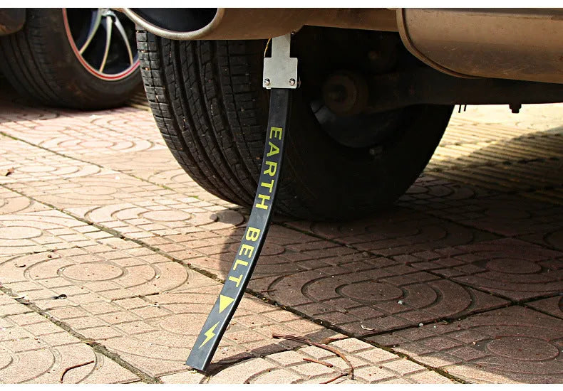 Black 370mm car electrostatic grounding chain with rubber and copper construction for vehicles