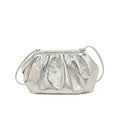 Shell-shaped PU leather hair clip crossbody bag with internal phone and document pockets