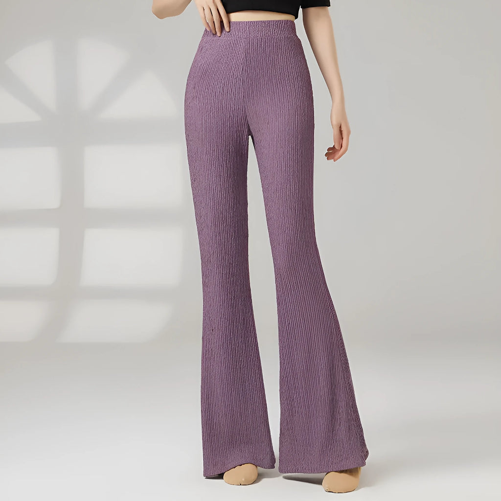 Women's classical dance practice trousers in polyester fibre available in five colours