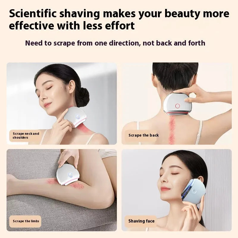 French pattern household electric scraping and IPL photon beauty device with Type-C charging port.
