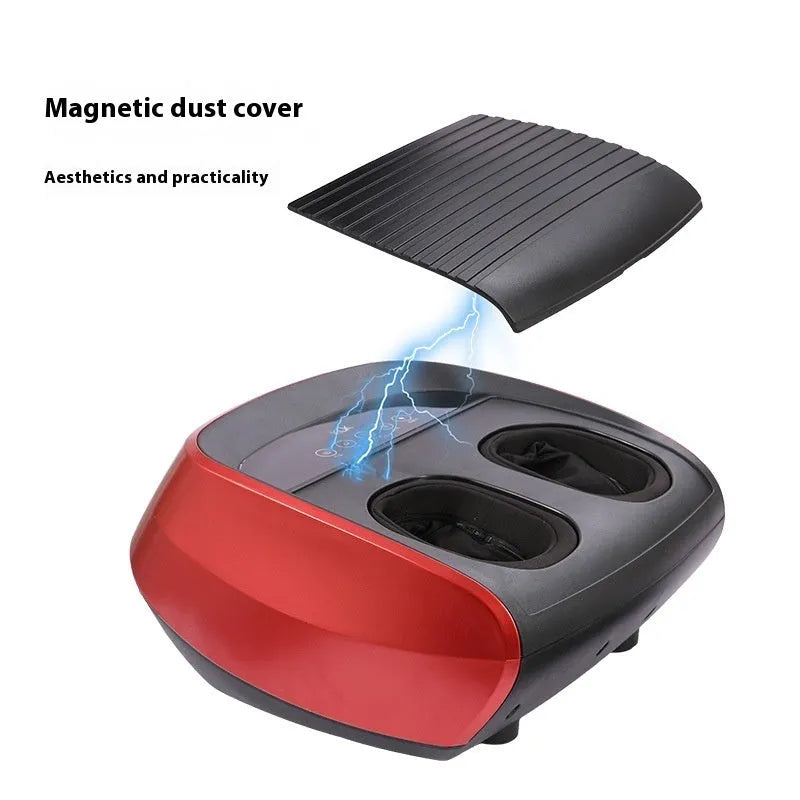 Flip automatic foot sole massager in red, black, or white with infrared physiotherapy function