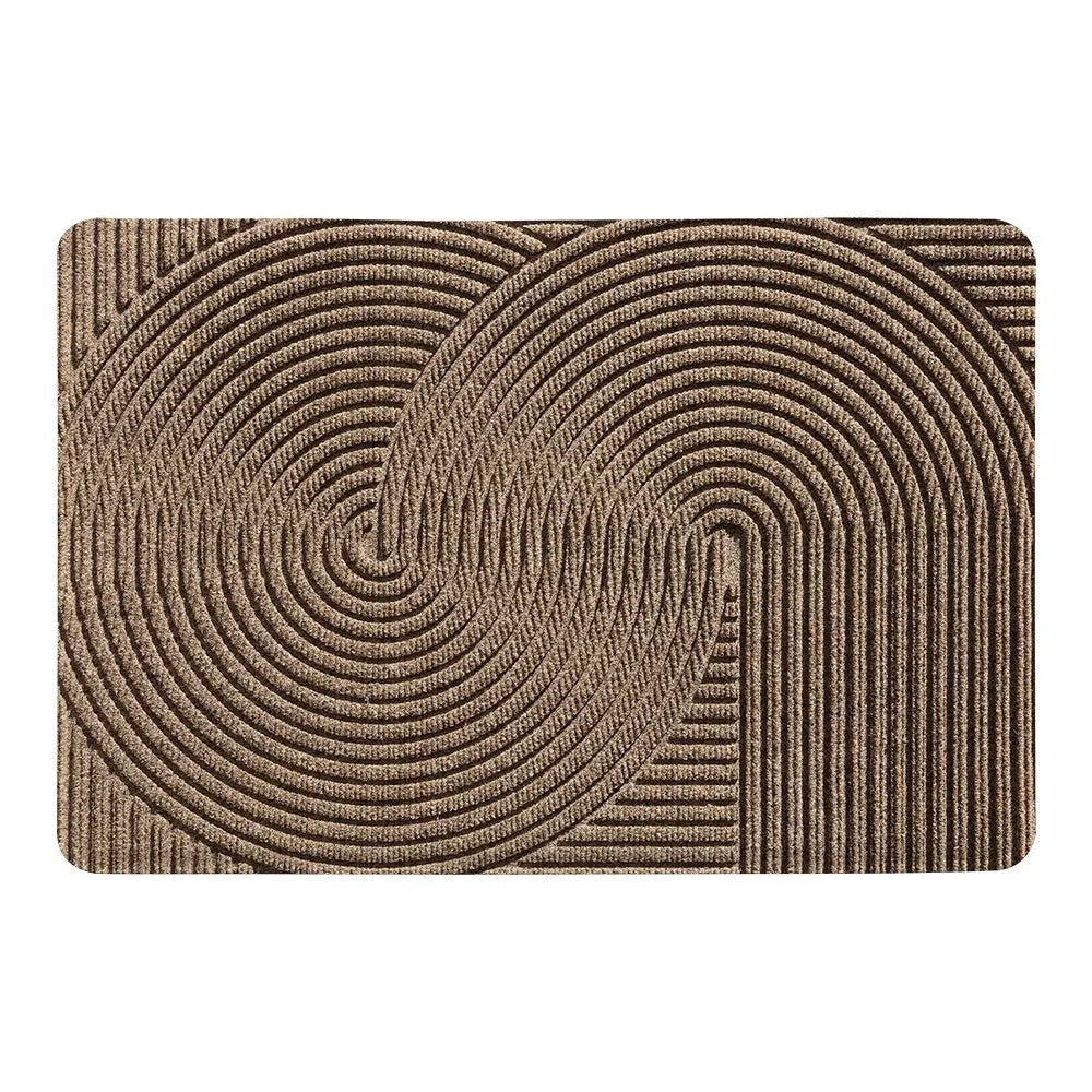 Cartoon anime alien shape entrance mat in green colour, 60x90cm diatom oil floor mat