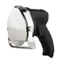 Black electric meat cleaver machine KS-100E with stainless steel blade for turkey processing.