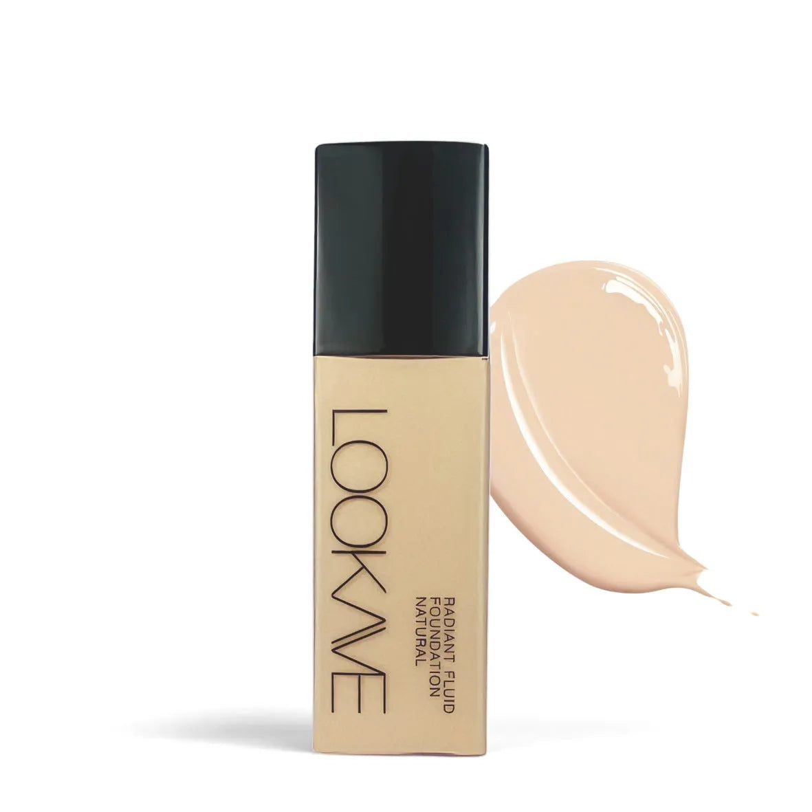 LOOKAVE Matte Liquid Foundation bottle with waterproof brightening formula in 21c size