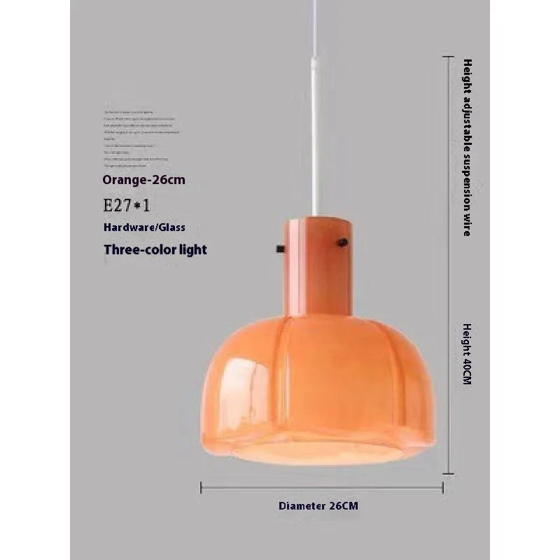 Medieval retro glass bud dining room chandelier pendant light in available colour options
