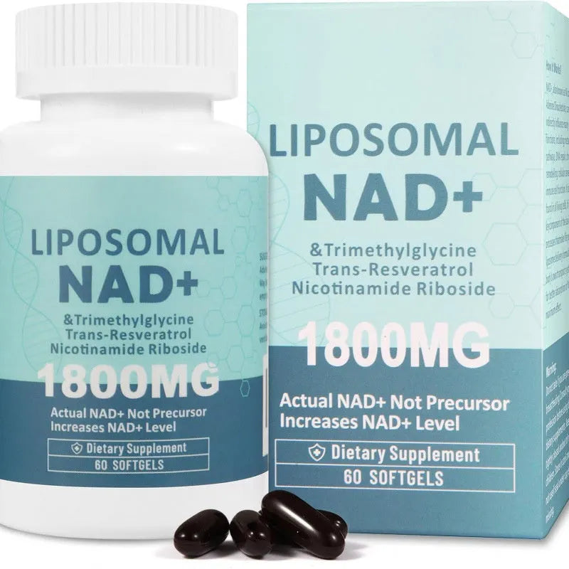 Nicotinamide mononucleotide gel capsules bottle showing 120 or 60 pieces dietary supplement