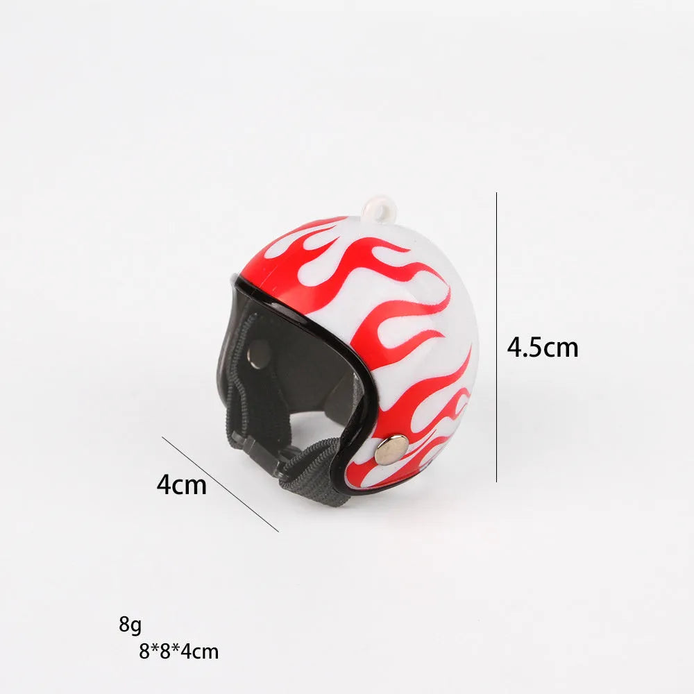 Adjustable pet safety helmet for small chickens and birds with sponge lining