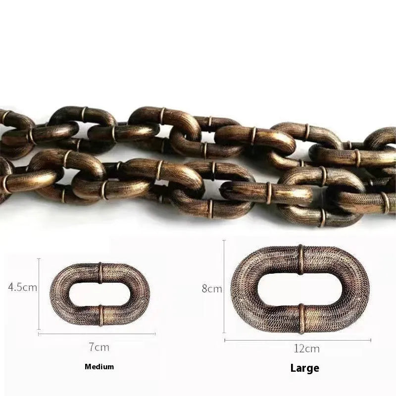 PP material dog leash rope in bronze, antique silver or black colour at 1.5m, 2m or 3m length