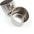 Stainless steel bird feeder for outdoor cages in small, medium and large sizes