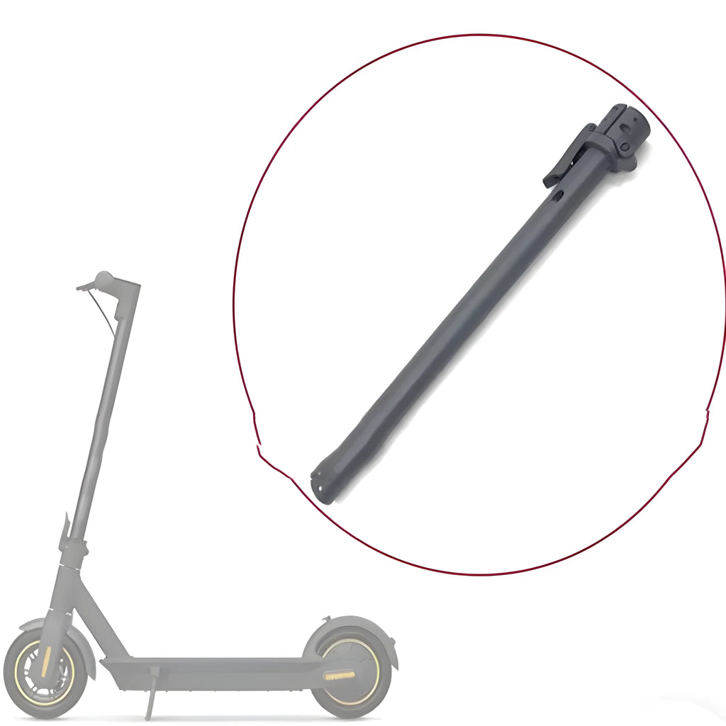 Black folding upright bar accessory for Nanbo No. 9 electric scooter on a white background.