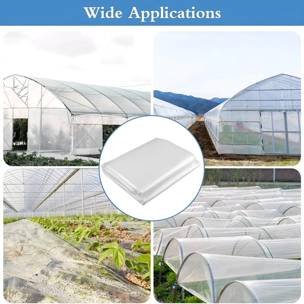 4 metre by 8 metre plastic greenhouse film sheet for vegetable shed insulation