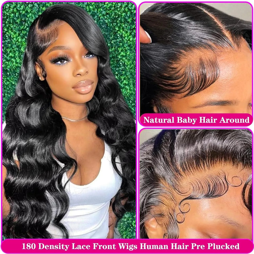 Black medium length curly synthetic wig on a stand, showing full head of loose curls.
