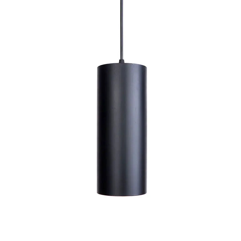 Retro-style iron chandelier in matte black finish, shown in a short and long height option.
