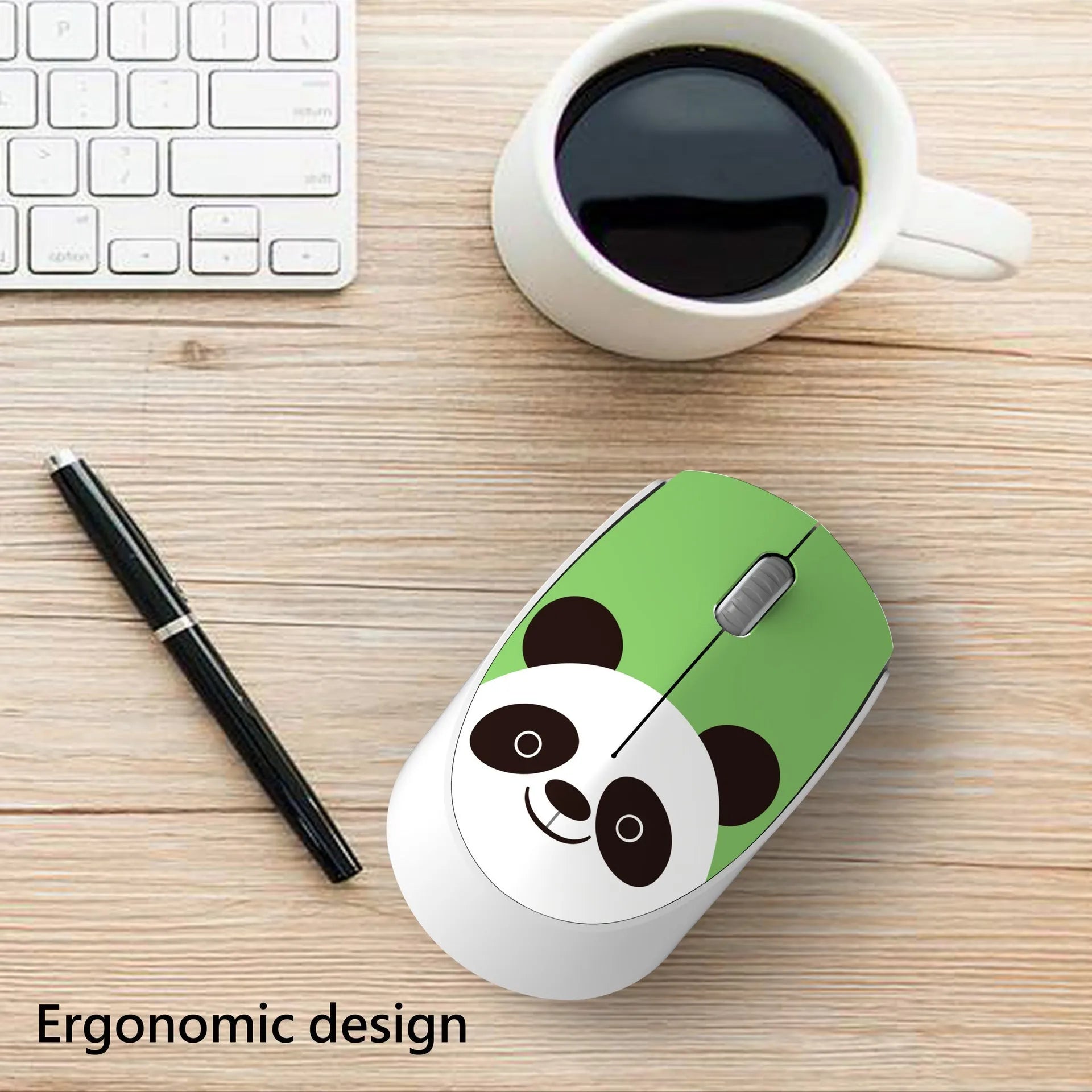 Mini USB wireless mouse for laptop in cartoon animal design colours like blue rabbit and yellow tiger.