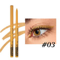 12 colourful gel glitter eyeliner pencils in vibrant shades including matte, glitter, metallic and pearl effects