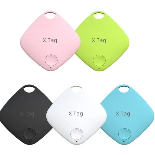 Diamond Global Locator intelligent positioning key ring in black, blue, green, pink, or white colours