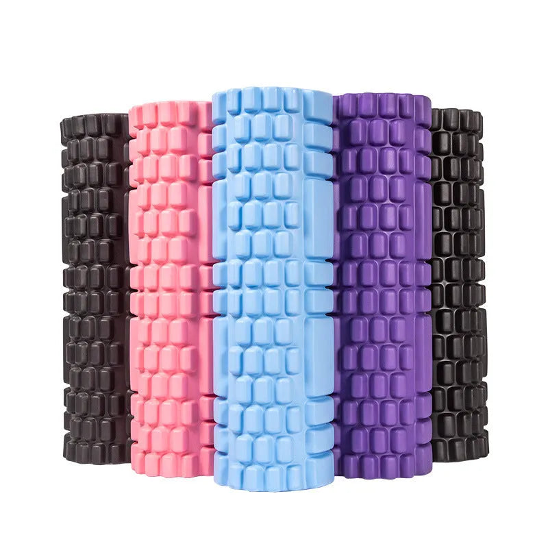 EVA foam roller in various colours and sizes for fitness recovery and yoga