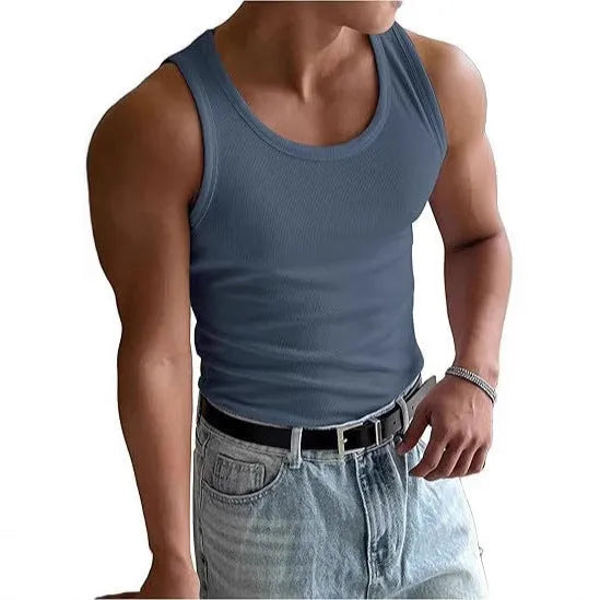 Men's tight-fit round neck workout t-shirt in polyester with wool lining