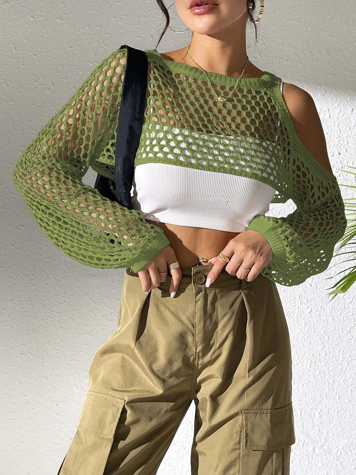 Hollowed mesh beach shirt in polypropylene fibre available in six colours with free size fit