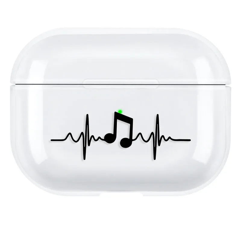 Solid colour PC hard shell back cover case for Apple AirPods Pro 3 earphones.