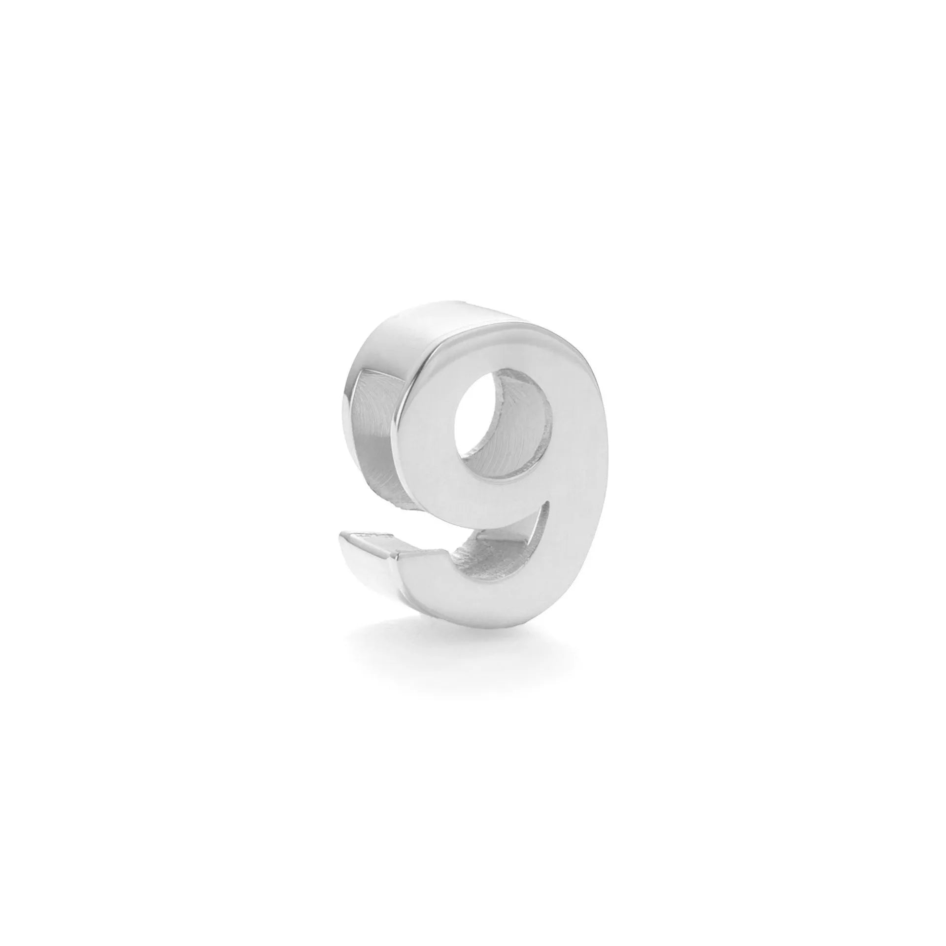 Gold and silver titanium steel necklaces showing letter A and number 7 pendants on 40.5cm chains.