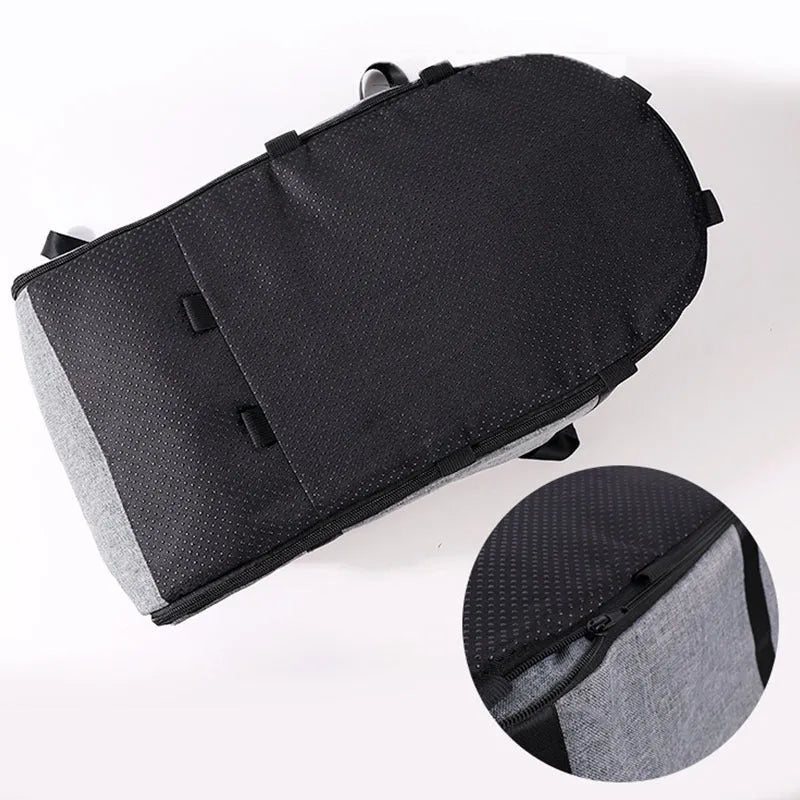 Outdoor cloth dog kennel in blue, suitable for car travel and as a pet bed.