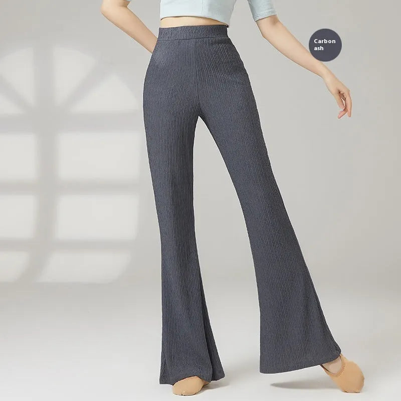 Women's classical dance practice trousers in polyester fibre available in five colours
