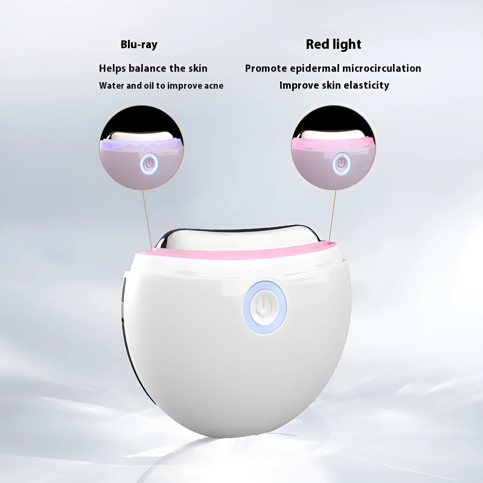 French pattern household electric scraping and IPL photon beauty device with Type-C charging port.