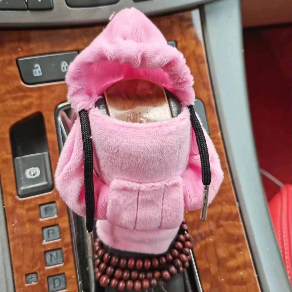 Velvet car gear handle sleeve in Dutch velvet fabric showing colour and fit options