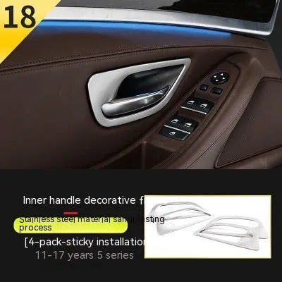 BMW 5 Series interior handle decorative trim stickers for F10 F18 models