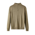 Men's thickened wool casual sweater in slim fit with long sleeves and pullover design