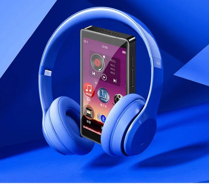 Black Ruizu H1 8GB portable MP4 player with 4-inch touch screen showing media interface