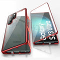 Samsung S24 Ultra phone case with integrated mirror and magnetic back in multiple colour options.