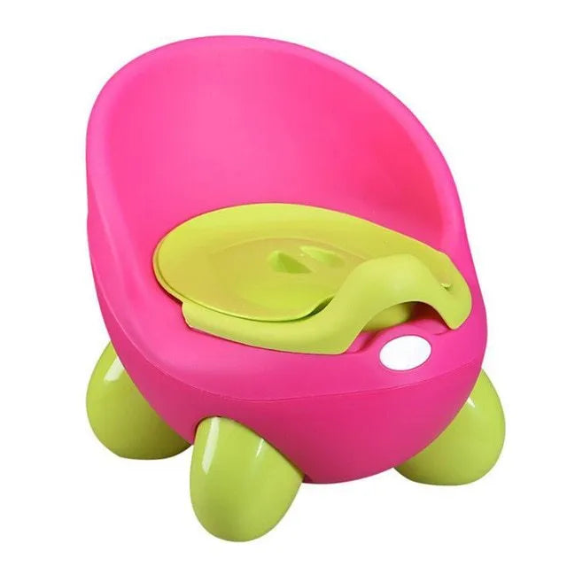Dandan cartoon-style baby training toilet stool for toddlers in a choice of six bright colours.