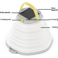 White camping lamp with single-key switch for outdoor lighting