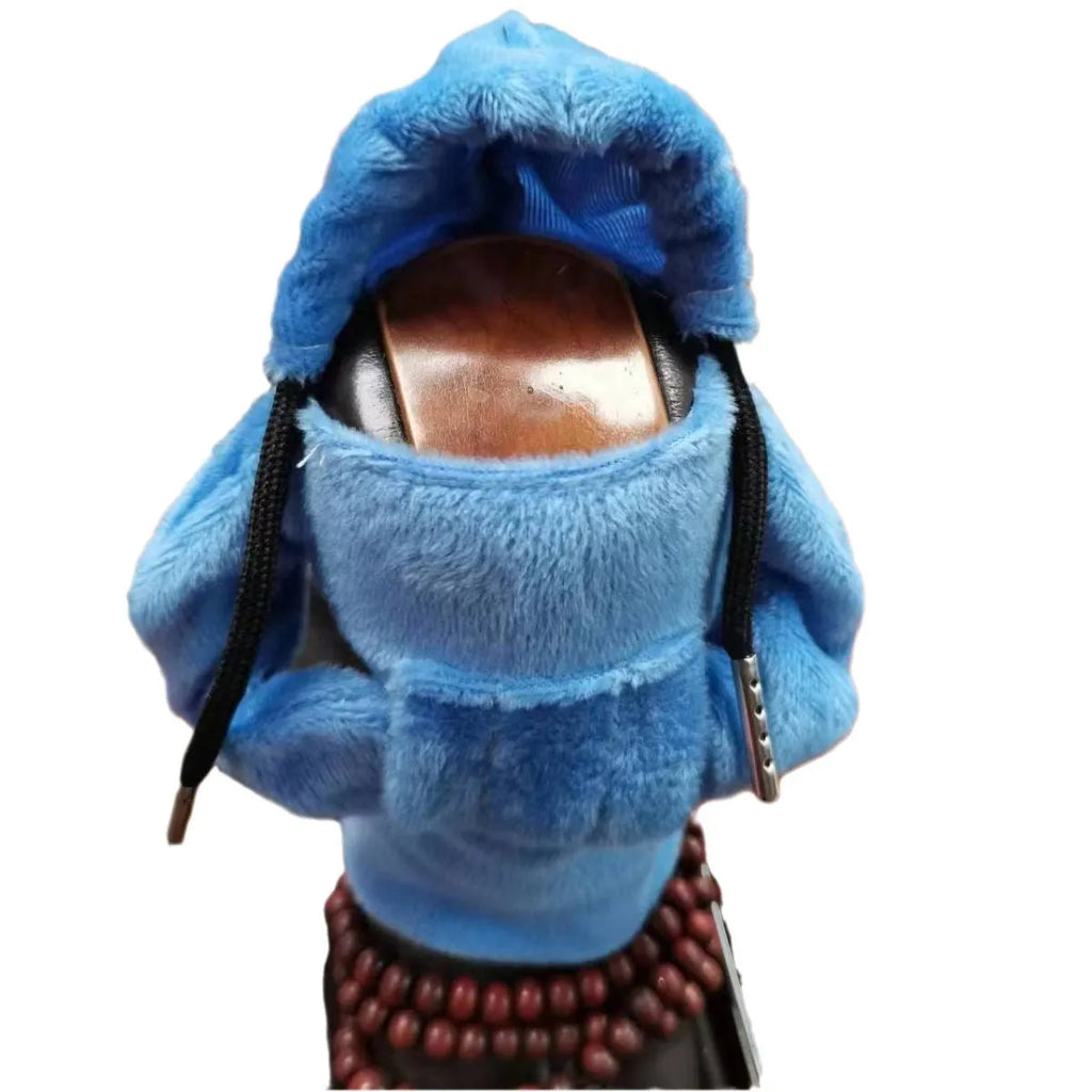 Velvet car gear handle sleeve in Dutch velvet fabric showing colour and fit options