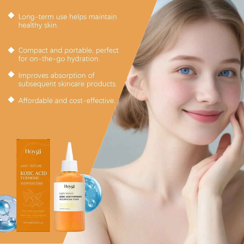 Turmeric Moisturising Water 100ml facial toner bottle with non-oily formula for daily skincare