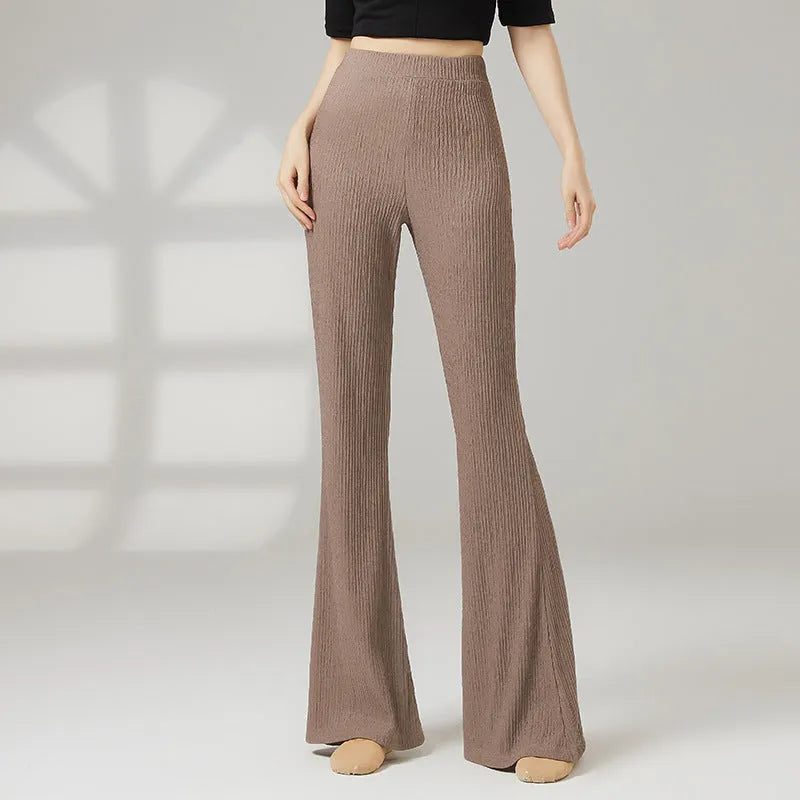 Women's classical dance practice trousers in polyester fibre available in five colours